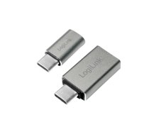 Logilink | USB-C to USB3.0 and Micro USB Adapter | USB 3.1 type-C | USB 3.0, Micro USB 2.0|AU0040