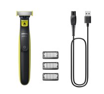 Philips Shaver | QP2724/10 OneBlade | Operating time (max) 45 min | Wet & Dry | NiMH | Black/Lime|QP2724/10