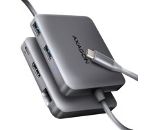 AXAGON HMC-5HL USB 5Gbps hub, 2x USB-A, HDMI 4k/60Hz, RJ-45, PD 100W, 20c|HMC-5HL