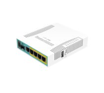 Mikrotik Wired Ethernet Router RB960PGS, hEX PoE, CPU 800MHz, 128MB RAM, 16MB, 1xSFP, 5xGigabit LAN, 1xUSB, Power Output On ports 2-5, Ourput: 1A max per port; 2A max total, RouterOS L4 |     hEX PoE Router | RB960PGS | No Wi-Fi | 10/100/1000 Mbit/s | Etherne|RB960PGS