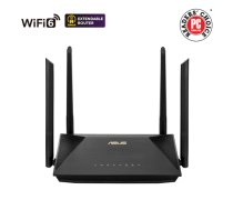 Wireless AX1800 Dual Band Gigabit Router | RT-AX53U | 1201+600 Mbit/s | Ethernet LAN (RJ-45) ports 4 | Mesh Support No | MU-MiMO Yes | No mobile broadband | Antenna type External antenna x     4 | 36 month(s)|90IG06P0-MO3510