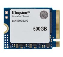 Kingston SSD | SNV3SM3/500G | 500 GB | SSD form factor M.2 2280 | Solid-state drive interface PCIe 4.0 x4 NVMe | Read speed 5000 MB/s | Write speed 3000 MB/s|SNV3SM3/500G
