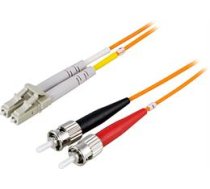 Optinis kabelis OM1, LC - ST, dvipusis, UPC, 62,5 / 125, 3m DELTACO oranžinė / LCST-3M|LCST-3M