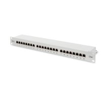 Digitus | Patch Panel | DN-91524S | White | Category: CAT 5e; Ports: 24 x RJ45; Retention strength: 7.7 kg; Insertion force: 30N max | 48.2 x 4.4 x 10.9 cm|DN-91524S