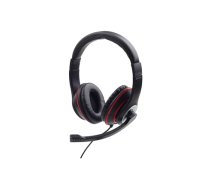 Gembird | Stereo headset | MHS-03-BKRD | On-Ear | Built-in microphone | 3.5 mm|MHS-03-BKRD