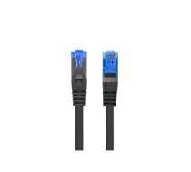 Lanberg | Patchcord Cat.6A S/FTP LSZH CCA Black Fluke Passed | PCF6A-10CC-0050-BK | 0.5 m | Black|PCF6A-10CC-0050-BK