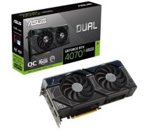 Graphics Card|ASUS|NVIDIA GeForce RTX 4070 Ti SUPER|16 GB|GDDR6X|256 bit|PCIE 4.0 16x|Dual Slot Fansink|1xHDMI|3xDisplayPort|DUAL-RTX4070TIS-O16G|DUAL-RTX4070TIS-O16G