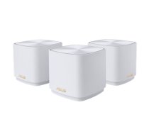 ZenWiFi XD4 Plus (W-3-PK) Wireless-AX1800 (3-pack) | 802.11ax | 1201+574 Mbit/s | 10/100/1000 Mbit/s | Ethernet LAN (RJ-45) ports 1 | Mesh Support Yes | MU-MiMO Yes | No mobile broadband |     Antenna type Internal|90IG07M0-MO3C40