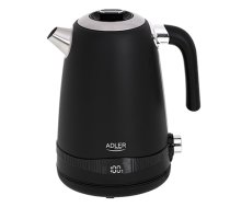 Adler | Kettle | AD 1295b | Electric | 2200 W | 1.7 L | Stainless steel | 360° rotational base | Black|AD 1295 black