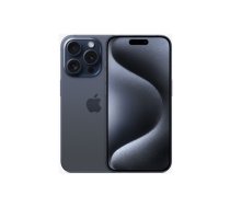 Apple | iPhone 15 Pro | Blue Titanium | 6.1 " | Super Retina XDR display with ProMotion | 2556 x 1179 pixels | Apple | A17 Pro | Internal RAM 8 GB | 128 GB | Dual SIM | Nano-SIM     and eSIM | 3G | 4G | 5G | Main camera resolution 48+12+12 MP | Secondary came|MTV03PX/A