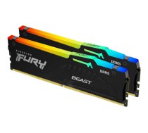 Kingston Technology FURY Beast RGB atminties modulis 32 GB 2 x 16 GB DDR5 3000 MHz|KF560C36BBE2AK2-32