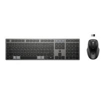 HP 725 Wireless Mouse Keyboard Combo - Multi-Device, Dual-Mode, Programmable, Rechargeable, 4000 dpi, spill resistant - Nightfall Black - ENG|9T5B0UT#ABB