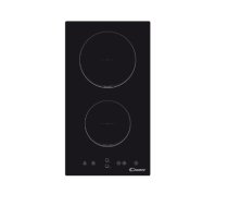 CANDY Ceramic Domino Hob CDH30, 2 cooking zones, Width 28.8 cm, Black color|CDH30