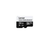Lexar | Flash Memory Card | High-Endurance | 32 GB | microSDHC | Flash memory class UHS-I|LMSHGED032G-BCNNG