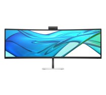 HP 549pm Series 5 Pro DQHD Curved Conferencing Monitor - 49" 5120 x 1440 DQHD 400-nit 165Hz AG, VA, USB-C(140W/15W)/HDMI/DisplayPort/Audio Jack, 3x USB-A, speakers, webcam, RJ-45 LAN, height adjust/tilt/swivel, 3 years|B7GV8AA#ABB