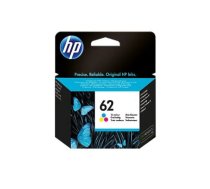 HP 62 Tri-Colour Ink Cartridge, 165 pages, for HP ENVY 5540, 5640, 7640, Officejet 5740|C2P06AE