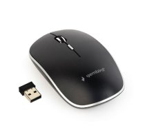 Gembird | Silent Wireless Optical Mouse | MUSW-4BS-01 | Optical mouse | USB | Black|MUSW-4BS-01