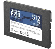 SSD|PATRIOT|P210|512GB|SATA 3.0|Write speed 430 MBytes/sec|Read speed 520 MBytes/sec|2,5"|TBW 240 TB|P210S512G25|P210S512G25