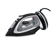 Adler Steam Iron | AD 5043 | Steam Iron | 2800 W | Water tank capacity 300 ml | Continuous steam 30 g/min | Steam boost performance 42 g/min | Black/Silver|AD 5043