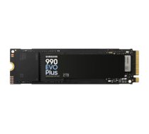 Samsung SSD | 990 EVO Plus | 2000 GB | SSD form factor M.2 2280 | Solid-state drive interface NVMe | Read speed 7250 MB/s | Write speed 6300 MB/s|MZ-V9S2T0BW