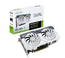 Graphics Card|ASUS|NVIDIA GeForce RTX 4060|8 GB|GDDR6|128 bit|PCIE 4.0 16x|Dual Slot Fansink|1xHDMI|3xDisplayPort|DUAL-RTX4060-O8G-WHITE|DUAL-RTX4060-O8G-WHITE