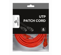 PATCH CABLE CAT6 UTP 5M/RED PP6U-5M/R GEMBIRD|PP6U-5M/R