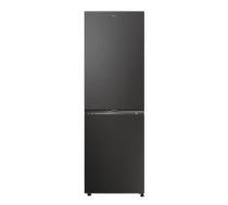 Candy Refrigerator | CNCQ2T618EB | Energy efficiency class E | Free standing | Combi | Height 185 cm | No Frost system | Fridge net capacity 235 L | Freezer net capacity 120 L | 38 dB |     Black|CNCQ2T618EB