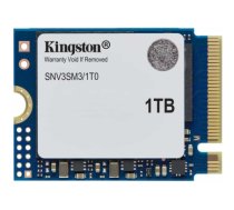 Kingston SSD | NV3 | 1000 GB | SSD form factor M.2 2230 | Solid-state drive interface PCIe 4.0 x4 NVMe | Read speed 6000 MB/s | Write speed 4000 MB/s|SNV3SM3/1T0