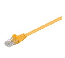 Goobay | CAT 5e patch cable, U/UTP | 95556 | Yellow RJ45 male (8P8C) | RJ45 male (8P8C)|95556