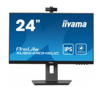 24" ETE IPS-panel, 1920x1080, Webcam 1080P Auto Focus, 15cm Height Adj. Stand, Pivot, 5ms, 250cd/m², Speakers, HDMI, DisplayPort, USB2.0 port (23,8"     VIS)|XUB2490HSUC-B5