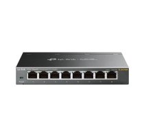 TP-LINK | Switch | TL-SG108E | Web managed | Wall mountable | Gigabit Ethernet (copper) ports quantity 8 | Power supply type External | 36 month(s)|TL-SG108E