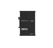 Teltonika DIN Rail Switch | TSW114 | Unmanaged | Wall-mountable | Gigabit Ethernet (copper) ports quantity 5 | Power supply type 2-pin industrial DC power socket|TSW114000000