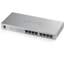 ZYXEL GS1008-HP, 8 PORT GIGABIT POE+ UNMANAGED DESKTOP SWITCH, 8 X POE, 60 WATT (5Y WARRANTY)|GS1008HP-EU0101F