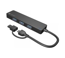 Natec USB 3.0 HUB, Mayfly, 4-Port, Black | Natec | USB 3.0 HUB, Mayfly, 4-Port | Moth NHU-1342 | Black | 0.15 m|NHU-2023