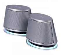 Multimedia - Speaker F&D V620 Plus Silver 4w(1.2w*2), 1.5'' full range Neodymium driver, With bottom radiator design for springy bass (AAS Technology), Powered by     USB|V620_PLUS_SILVER