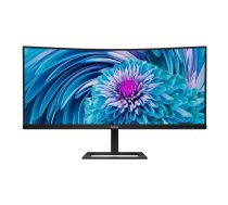 Philips | UltraWide LCD Monitor | 346E2CUAE | 34 " | VA | WQHD | 21:9 | 100 Hz | 4 ms | 3440 x 1440 | 300 cd/mВІ | HDMI ports quantity 1 | Black | Warranty 36 month(s)|346E2CUAE/00