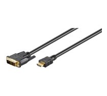 Goobay | Black | DVI-D male Single-Link (18+1 pin) | HDMI male (type A) | HDMI to DVI-D | 1.5 m|51881