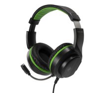 Stereo žaidimų ausinės DELTACO GAMING skirta XBOX Series X / S, 2m kabelis, 40mm, juodos/žalios spalvos / GAM-128|GAM-128