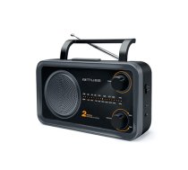 Muse | 2-bands portable radio | M-06DS | AUX in | Grey|M-06DS