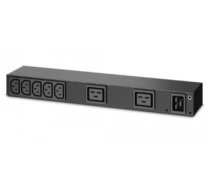 APC RACK PDU, BASIC, 0U/1U, 100-240V/20A, 220-240V/16A, (7) C13, (2) C19|AP6120A