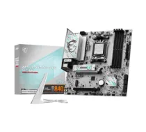 MSI B840M GAMING PLUS WIFI6E | Processor family AMD | Processor socket AM5 | DDR5 | Supported hard disk drive interfaces SATA, M.2 | Number of SATA connectors 4|B840M GAMING PLUS WIFI6E
