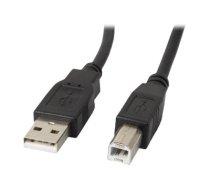 LANBERG USB-A M USB-B M 2.0 cable 1.0m|CA-USBA-11CC-0010-BK