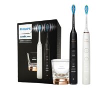 Philips hbrushes, 2-pack | HX9914/57 Sonicare DiamondClean 9000 | Rechargeable | For adults | Number of brush heads included 2 | Number of teeth brushing modes 4 | Black/White|HX9914/57