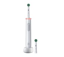 Oral-B Electric Toothbrush | Pro 3 3000 Cross Action | Rechargeable | For adults | Number of brush heads included 2 | Number of teeth brushing modes 3 | White|Pro3 3000 White