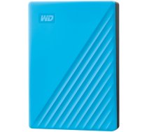 External HDD|WESTERN DIGITAL|My Passport|4TB|USB 2.0|USB 3.0|USB 3.2|Colour Blue|WDBPKJ0040BBL-WESN|WDBPKJ0040BBL-WESN