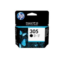 HP 305 Black Ink Cartridge, 120 pages, for HP DeskJet 2300, 2710, 2720, Plus 4100|3YM61AE