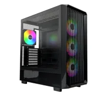Case|MONTECH|X5|MidiTower|Case product features Transparent panel|Not included|Colour Black|X5(B)|X5 (B)