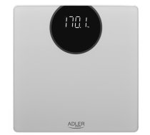 Adler | Bathroom scale | AD 8175 | Maximum weight (capacity) 180 kg | Accuracy 100 g | Silver|AD 8175