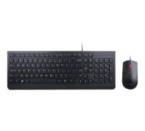 Lenovo | Essential | Essential Wired Keyboard and Mouse Combo - US English with Euro symbol | Black | Keyboard and Mouse Set | Wired | Mouse included | US | Black | USB | English | Numeric     keypad|4X30L79922