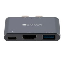 CANYON hub DS-1 3in1 Thunderbolt 3 Space Grey|CNS-TDS01DG